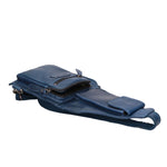 Marsupio da uomo in vera pelle Casual HILB-3338-BLU Hill Burry