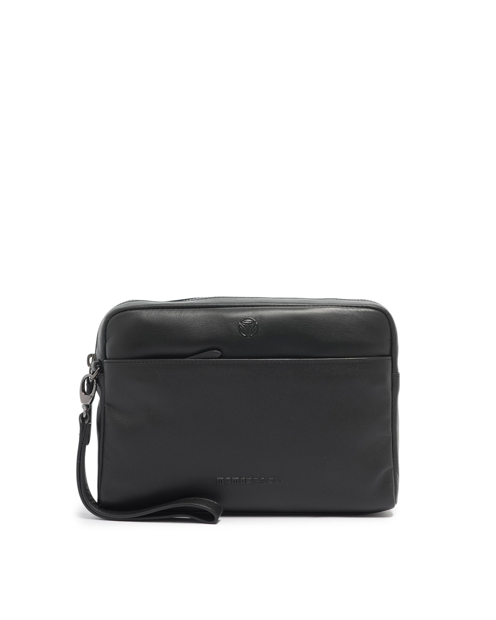Borsa a mano da uomo 100% vera pelle MO-45NA-BLACK Momo Design