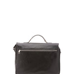 Borsa a mano unisex in vera pelle Made in Italy 4576-NERO Alessia Firenze