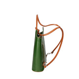 Fabiola Borsa a spalla da donna 100% pelle 9039-VERDE CUOIO Gave Lux