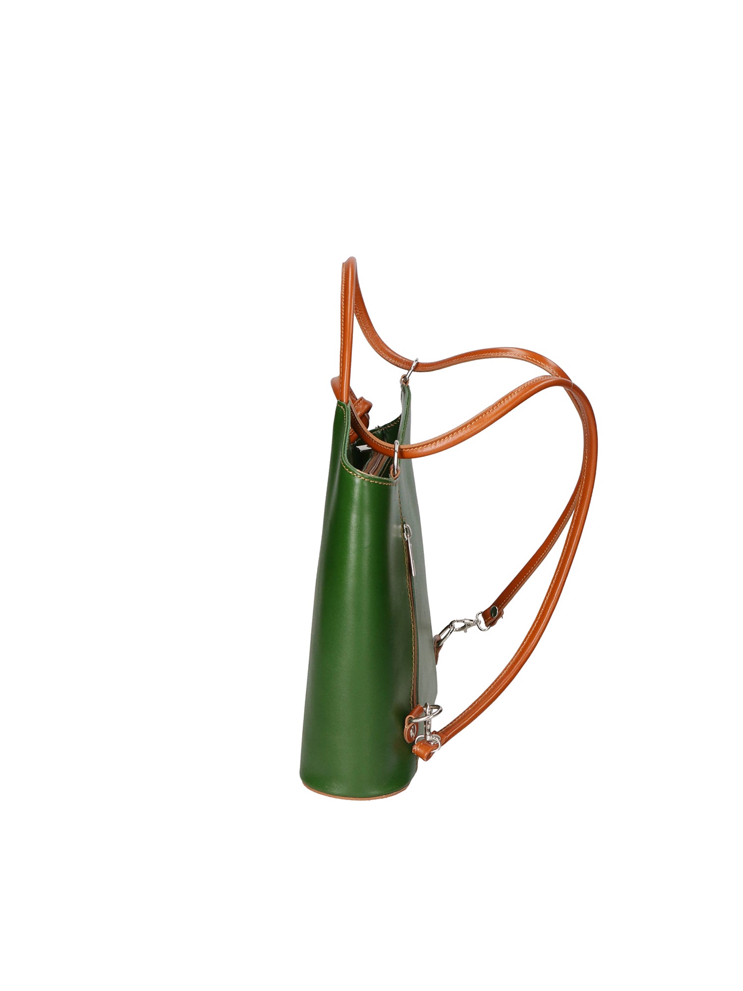 Fabiola Borsa a spalla da donna 100% pelle 9039-VERDE CUOIO Gave Lux