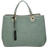 Borsa a mano da donna Paglia & Pelle MYB-05168-SS-331+D96 MENTA My Best Bag