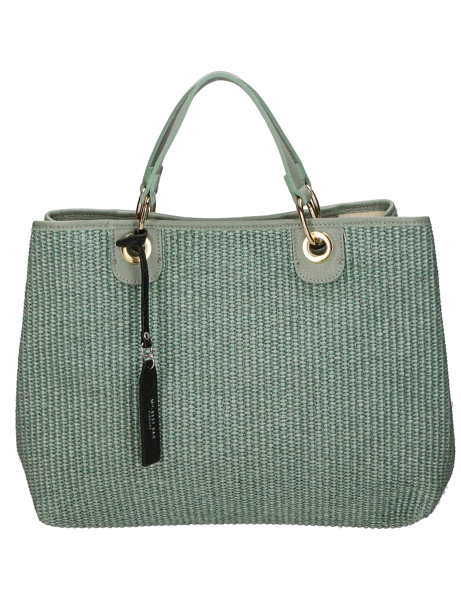 Borsa a mano da donna Paglia & Pelle MYB-05168-SS-331+D96 MENTA My Best Bag