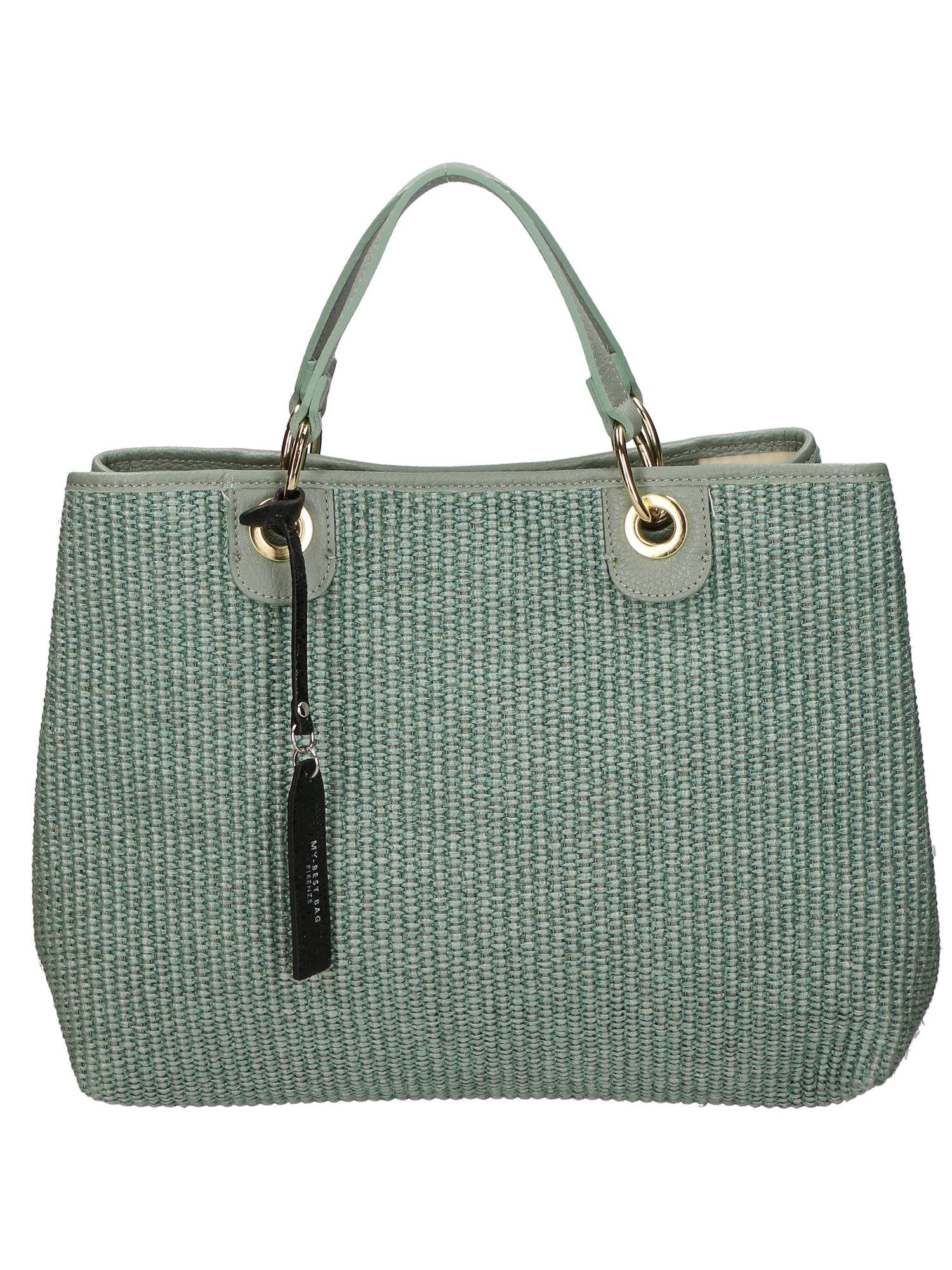 Borsa a mano da donna Paglia & Pelle MYB-05168-SS-331+D96 MENTA My Best Bag