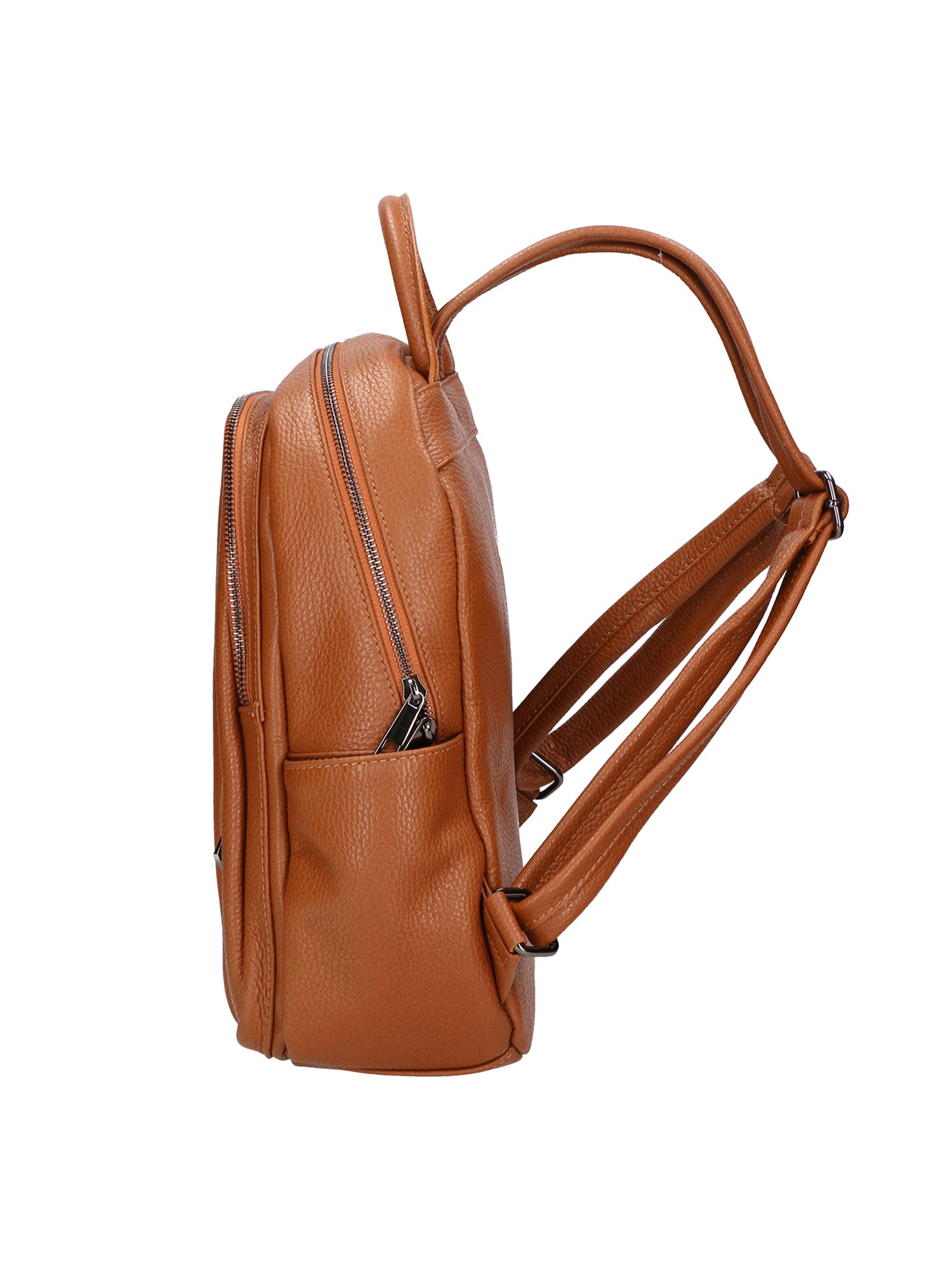Vida Borsa in Vera Pelle Cuoio Scuro Chiara Ferretti