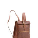 Zaino unisex in vera pelle 100% cotone 4590-MARRONE Alessia Firenze