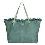 Agnese Borsa Shopper da donna Cotone e pelle 04649-D96 MENTA  Gave Lux
