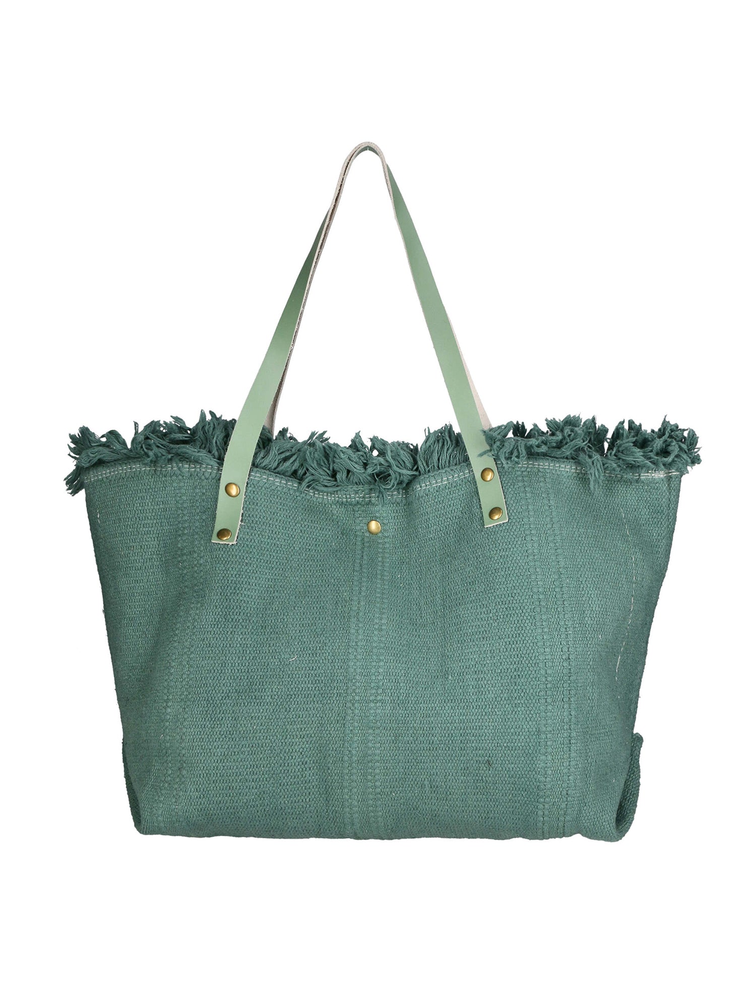 Agnese Borsa Shopper da donna Cotone e pelle 04649-D96 MENTA  Gave Lux