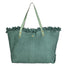 Agnese Borsa Shopper da donna Cotone e pelle 04649-D96 MENTA  Gave Lux