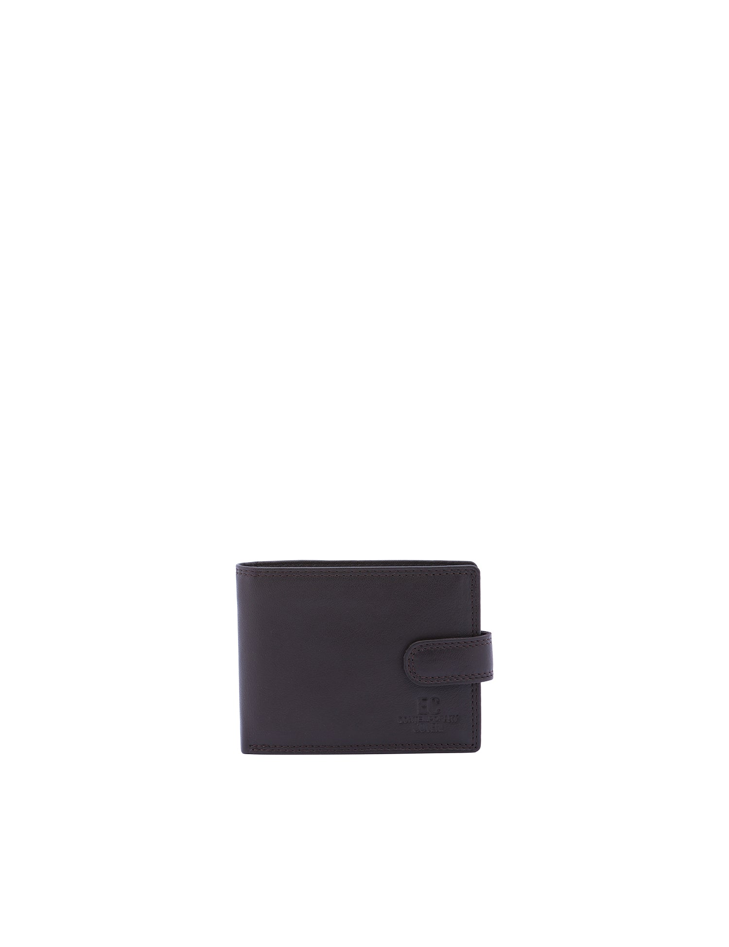 Portafoglio uomo in vera pelle Casual EC7602-56-MARRONE SCURO Enrico Coveri