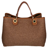 Borsa a mano da donna Paglia & Pelle MYB-05168-SS-25+D19 CUOIO SCURO My Best Bag