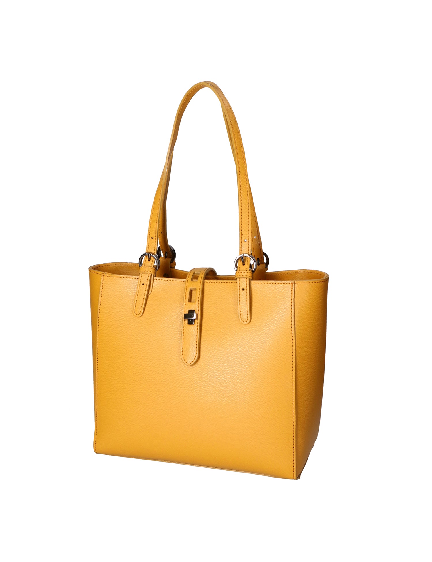 Anna Borsa a spalla da donna 100% pelle 05415-PL36 SENAPE Gave Lux