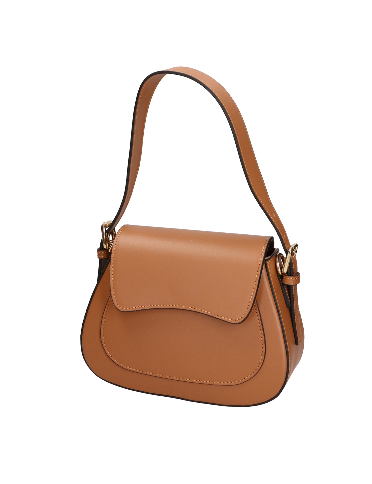 Giulia Borsa a spalla da donna Vera pelle 05958-L125 CUOIO Gave Lux