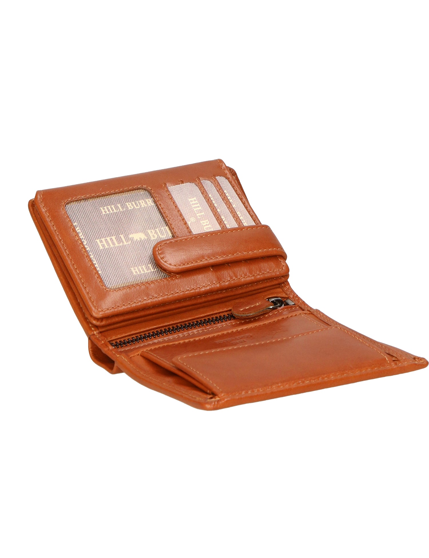 Portafoglio uomo in vera pelle RFID HILB-6702-CUOIO Hill Burry