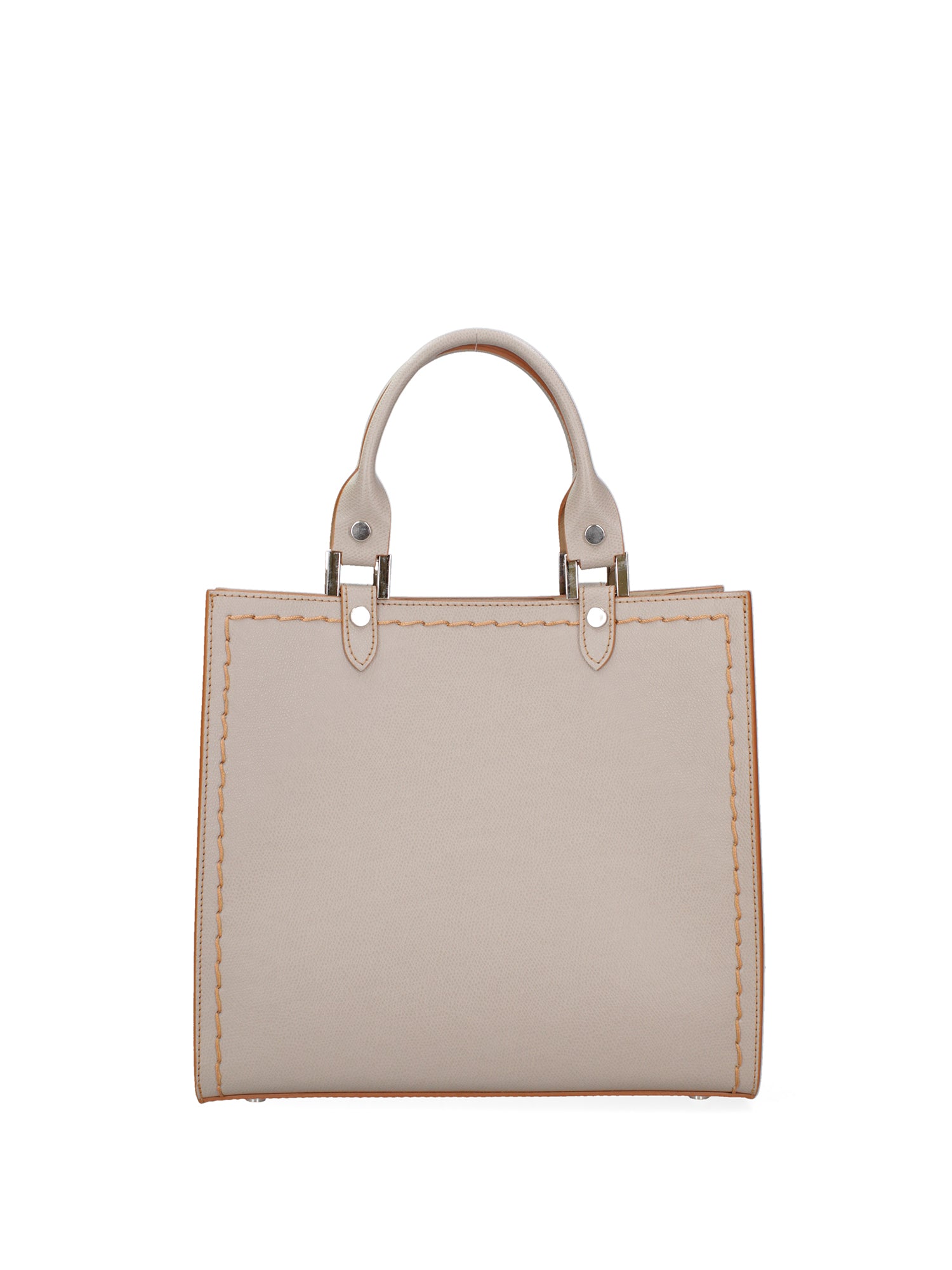 Borsa a mano da donna 100% vera pelle 07262-P 603 TAUPE CHIARO Roberta Rossi