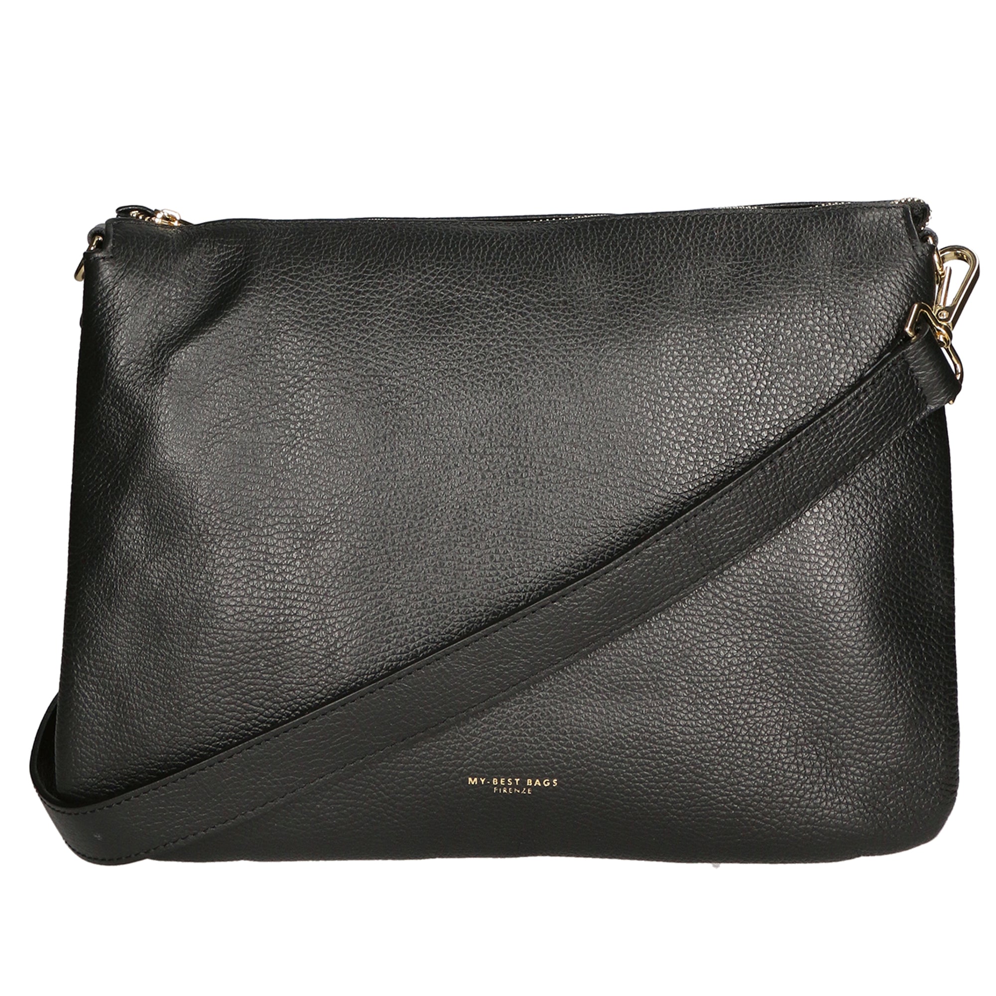 Borsa a tracolla da donna Vera pelle MYB-8019-FW-D28 NERO My Best Bag