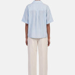 Blusa in 86 Lyocell 14 Poliestere Blu