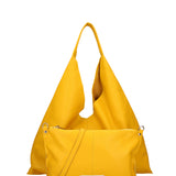 Women's Genuine Leather Hobo Bag Made in Italy 46x30x12 cm