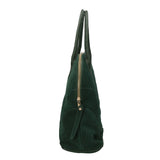 Borsa a mano da donna 100% pelle scamosciata MYB-6014-FW-06058 VERDE My Best Bag