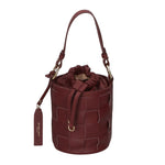 Borsa a mano da donna 100% pelle MYB-8011-FW-S34 BORGOGNA My Best Bag