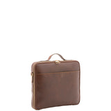Borsa a mano unisex in vera pelle Made in Italy 4542-TESTA DI MORO Alessia Firenze