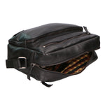 Borsa a tracolla unisex in vera pelle 100% pelle di vacchetta SN5862747-BLACK Santini Firenze
