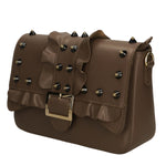 Morena Borsa a spalla da donna Vera pelle 1817-T.MORO DARK BROWN Gave Lux