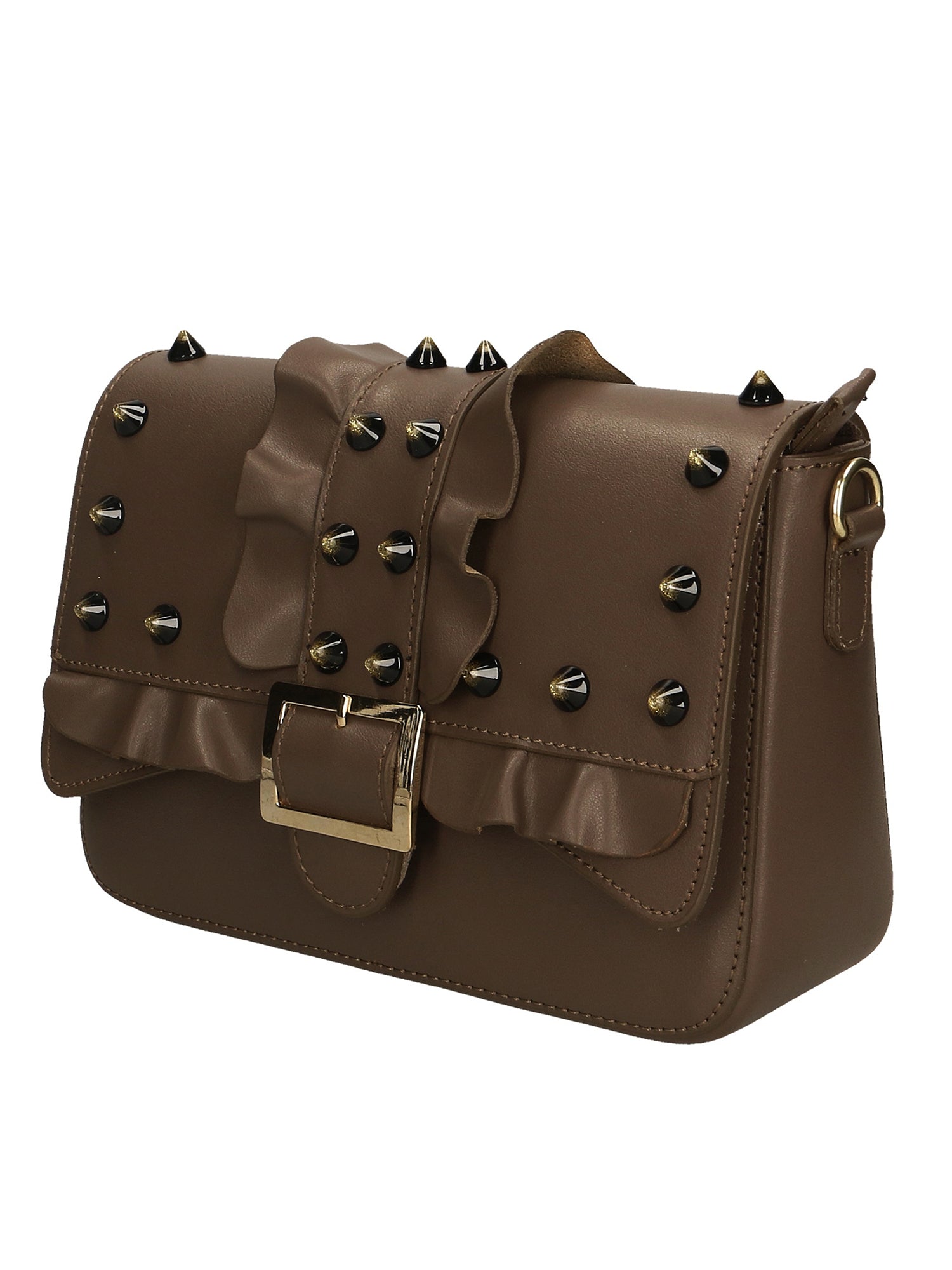 Morena Borsa a spalla da donna Vera pelle 1817-T.MORO DARK BROWN Gave Lux