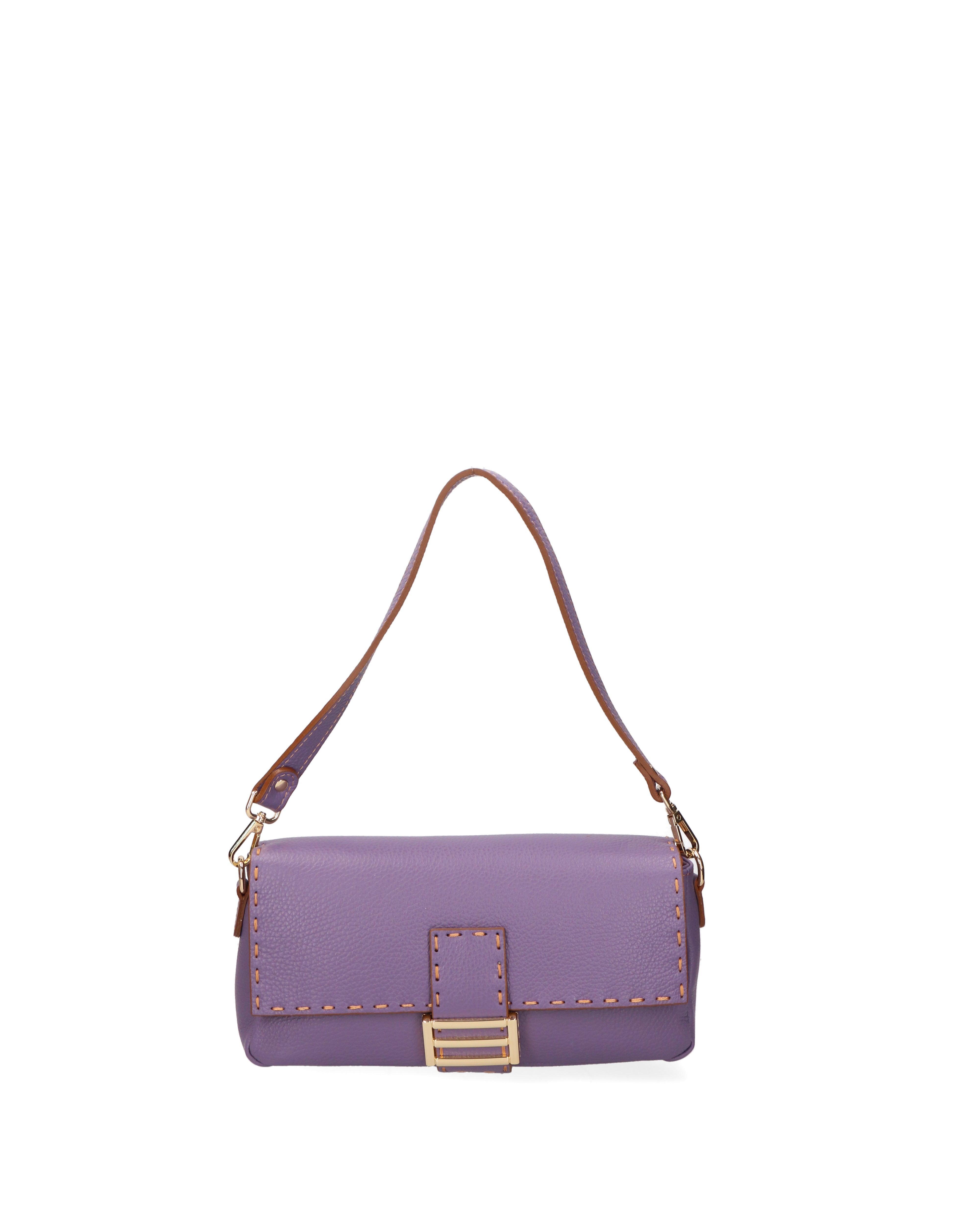 Wally Borsa a spalla da donna Vera pelle 06869-D87 VIOLET Gave Lux