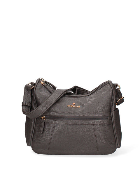Borsa a tracolla da donna Ecopelle BC1383-GREY