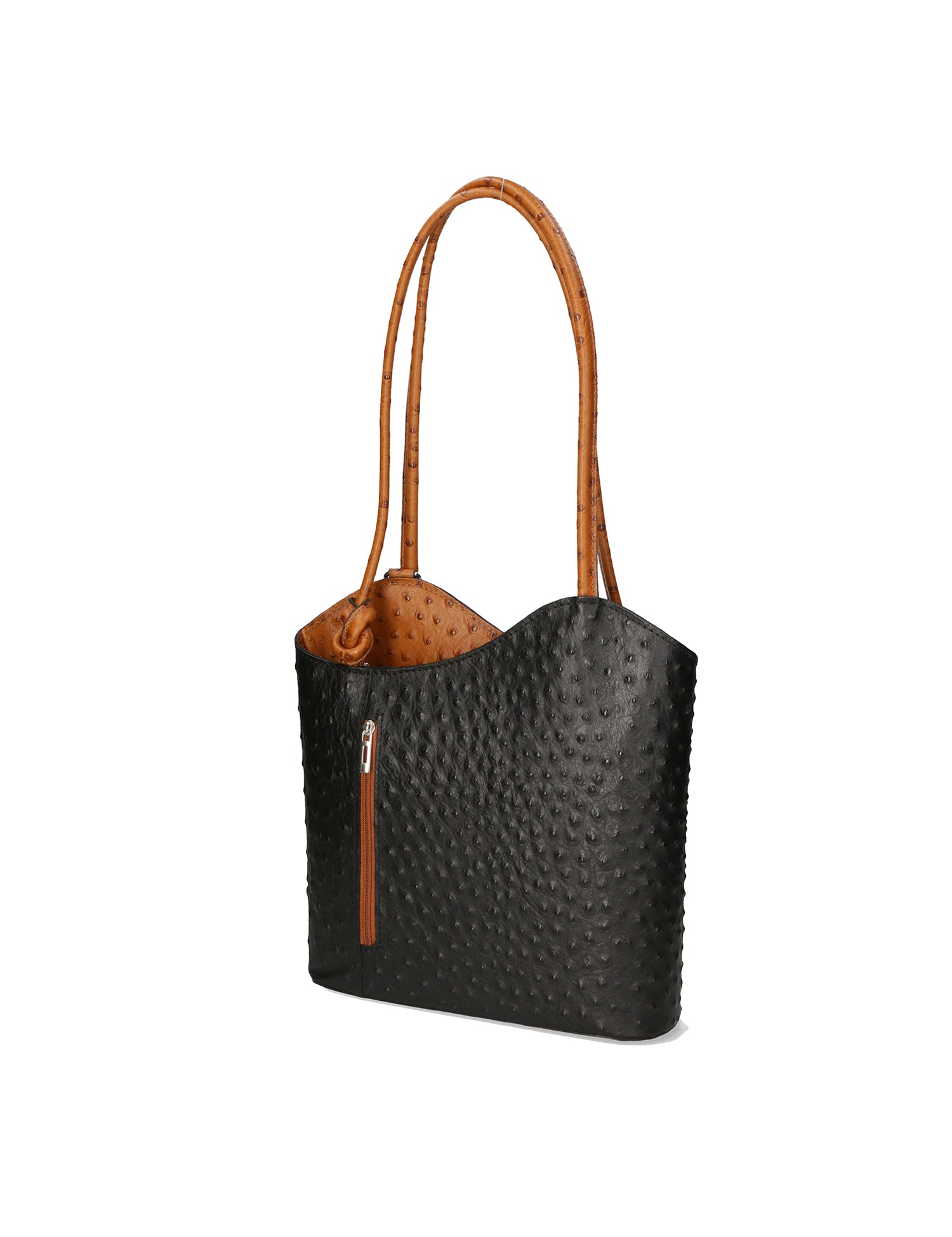 Chanel 3005-20 NERO 06 CUOIO Zaino da donna in vera pelle Gave Lux