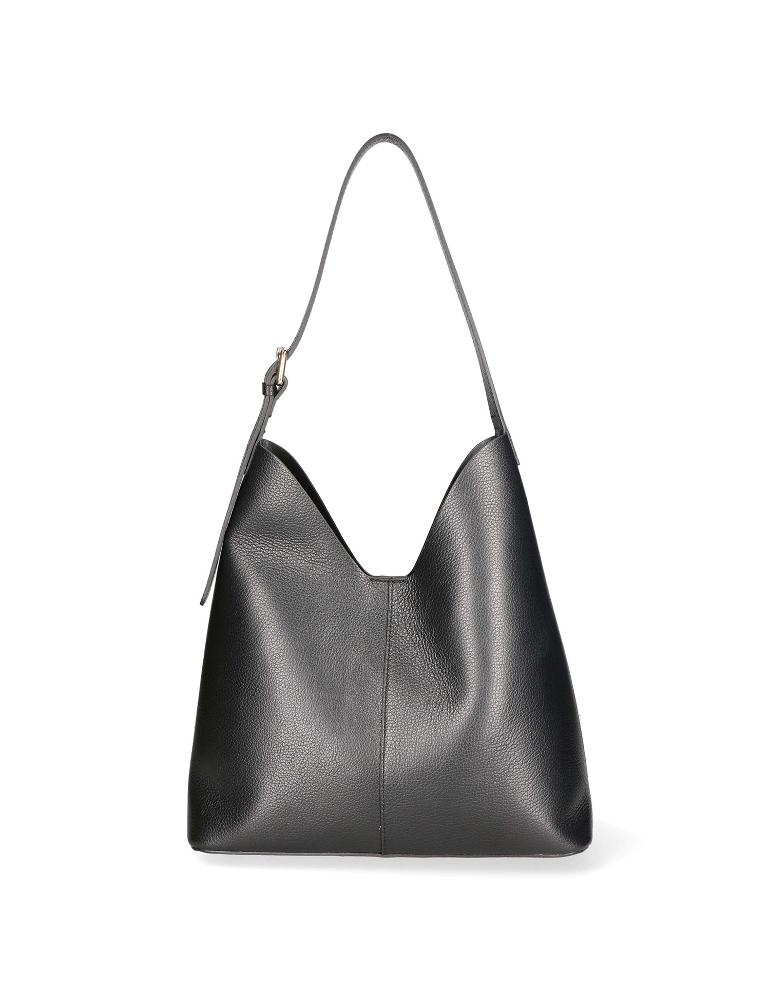 Lucetta Borsa a spalla da donna Vera pelle 04513-D28 NERO BLACK Gave Lux