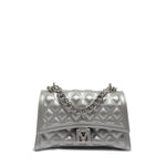 Borsa a mano da donna 100% Pvc FLAT RHOMBUS M-SILVER Marc Ellis