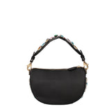 Eterea Chic Borsa a spalla da donna 100% poliuretano B17173-NERO Braccialini