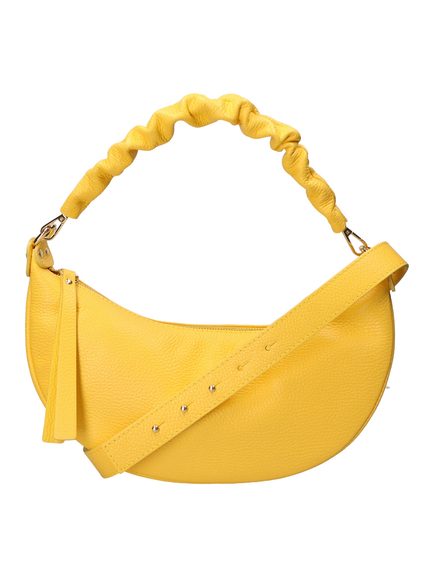 Ida Borsa a spalla da donna Vera pelle 05916-C65 GIALLO Gave Lux