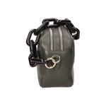Barbara Borsa a spalla da donna Vera pelle 05706-D14 VERDE SCURO DARK GREEN Gave Lux