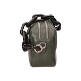 Barbara Borsa a spalla da donna Vera pelle 05706-D14 VERDE SCURO DARK GREEN Gave Lux
