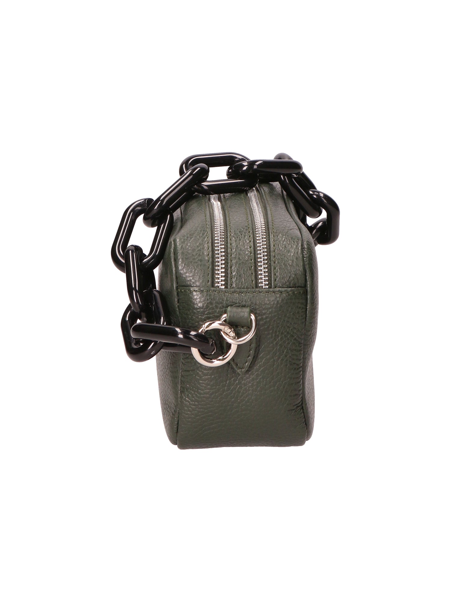 Barbara Borsa a spalla da donna Vera pelle 05706-D14 VERDE SCURO DARK GREEN Gave Lux