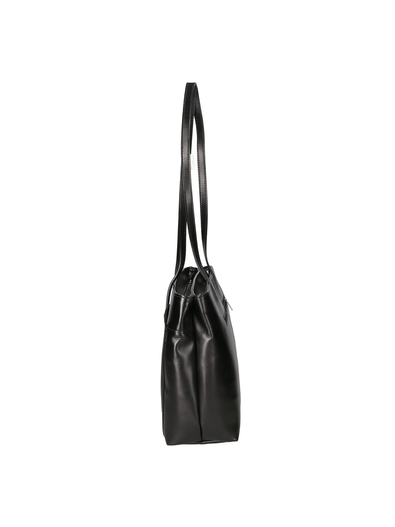 Flora Borsa a spalla da donna Vera pelle 9118-NERO BLACK Gave Lux