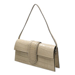 Alba Borsa a spalla da donna Vera pelle 04734-B37 BEIGE Gave Lux