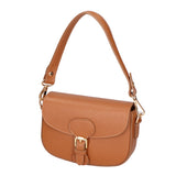 Viktoria Borsa a spalla da donna Vera pelle 06526-D17 CUOIO SCURO Gave Lux