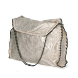 Willelmina Borsa a spalla da donna 100% PU Leather N-9606-LATTE Gave Lux