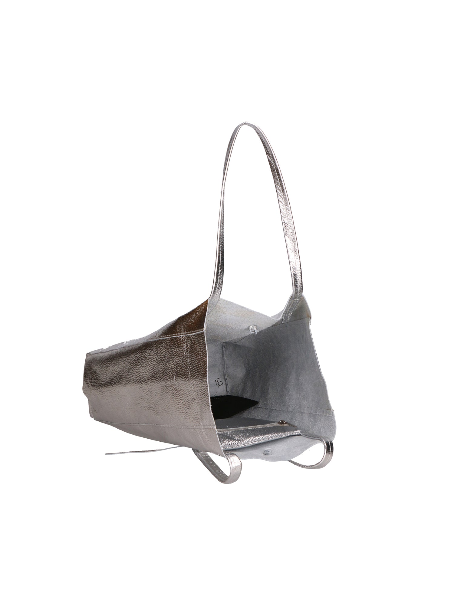 Iride Borsa a mano da donna 100% pelle 05921-DL1 ARGENTO Gave Lux