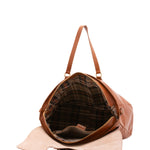 Borsa da viaggio unisex in vera pelle 100% cotone 4066-MIELE Alessia Firenze