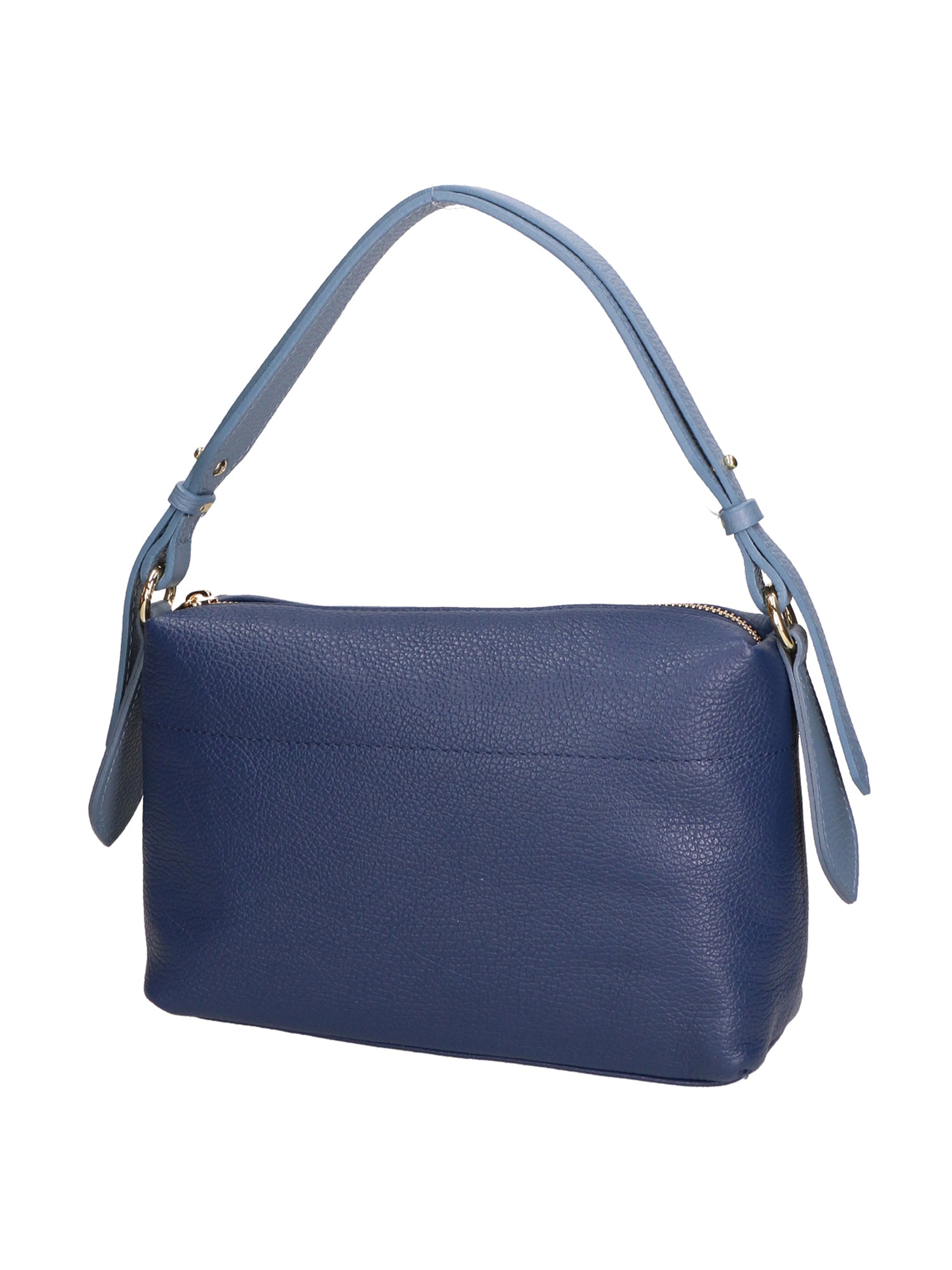 Vivienne Borsa a spalla da donna Vera pelle 06674-D24 BLU + D41 C.ZUCC. Gave Lux