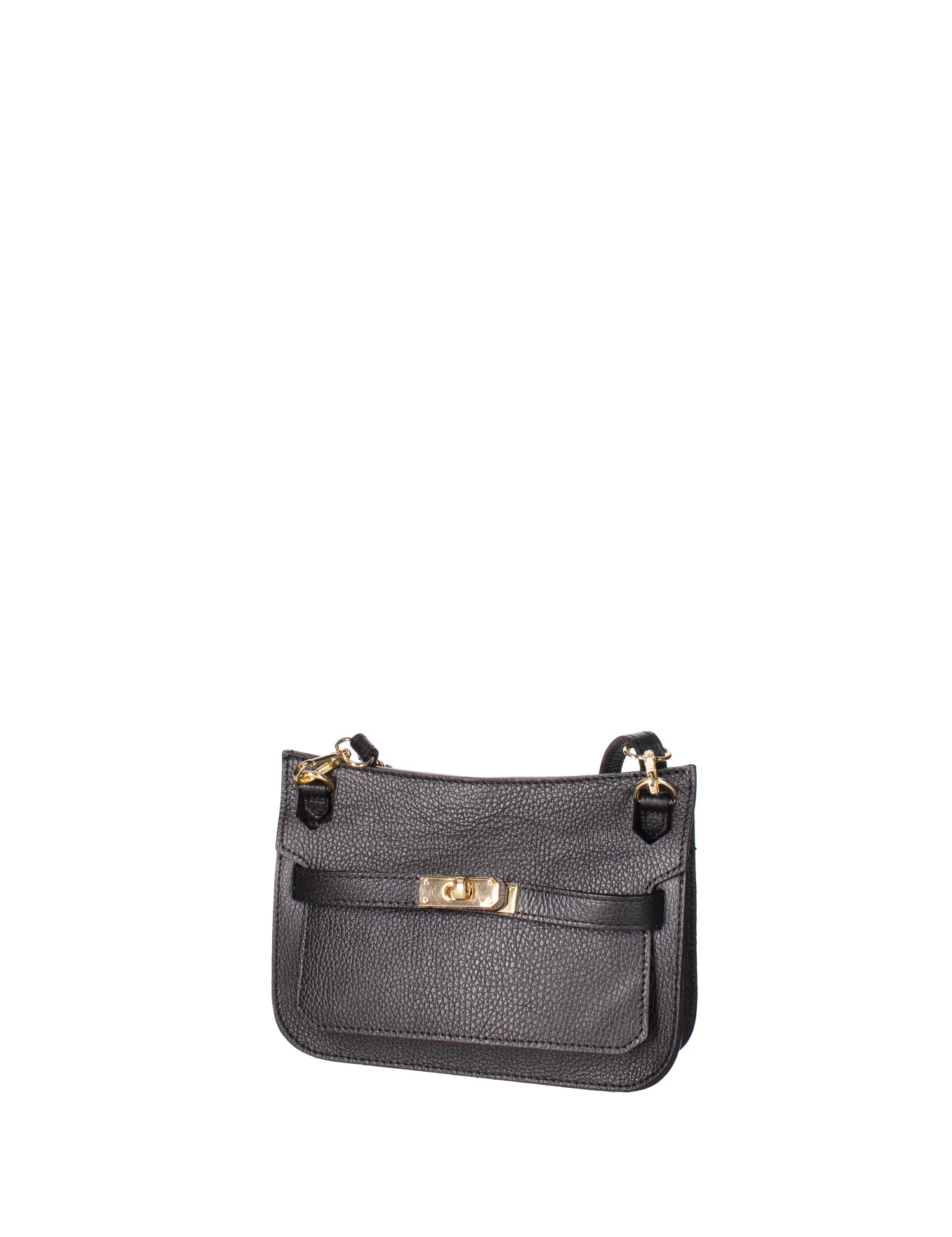 Katie Borsa a tracolla da donna 100% vera pelle 07145-D28 NERO Viola Castellani