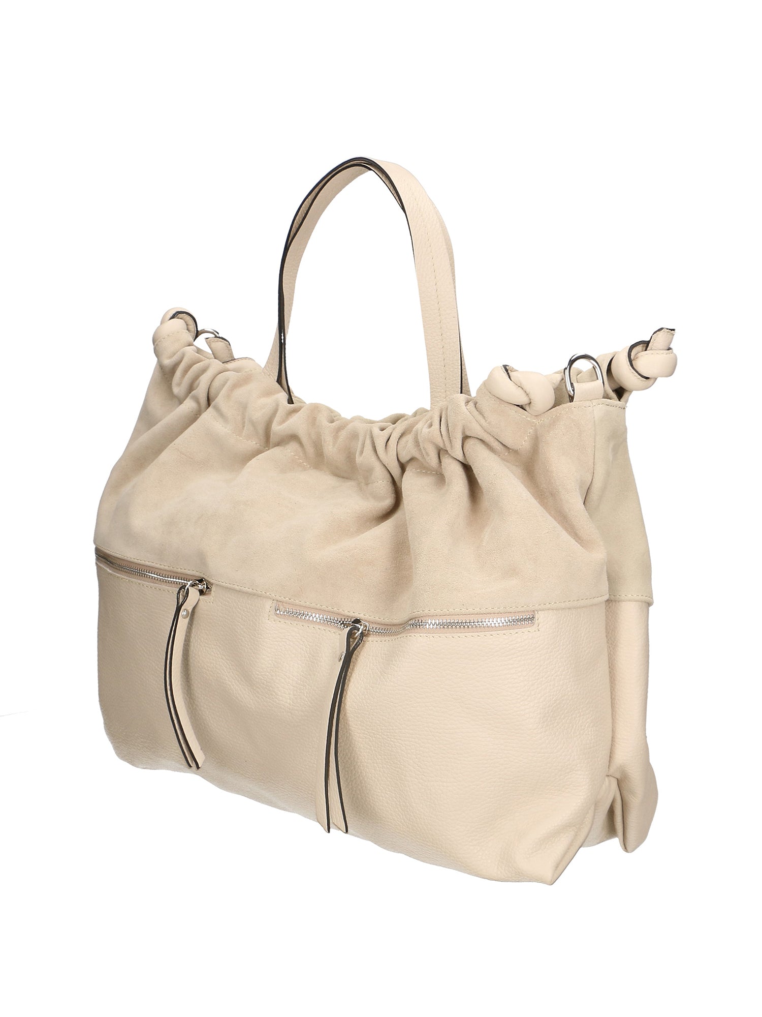 Firenze Borsa a mano da donna Vera pelle 01838-D37 LATTE MILK Gave Lux