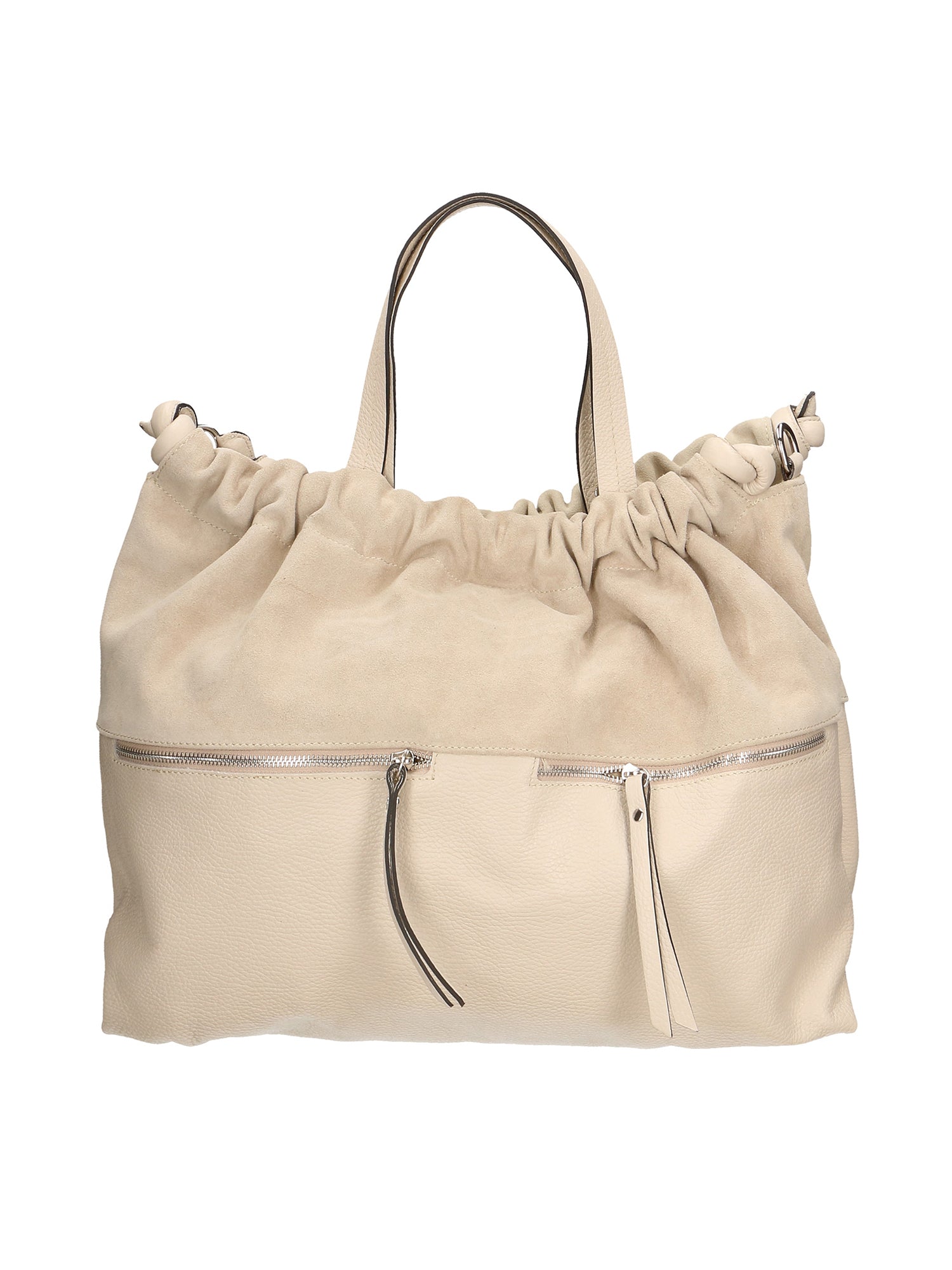 Firenze Borsa a mano da donna Vera pelle 01838-D37 LATTE MILK Gave Lux
