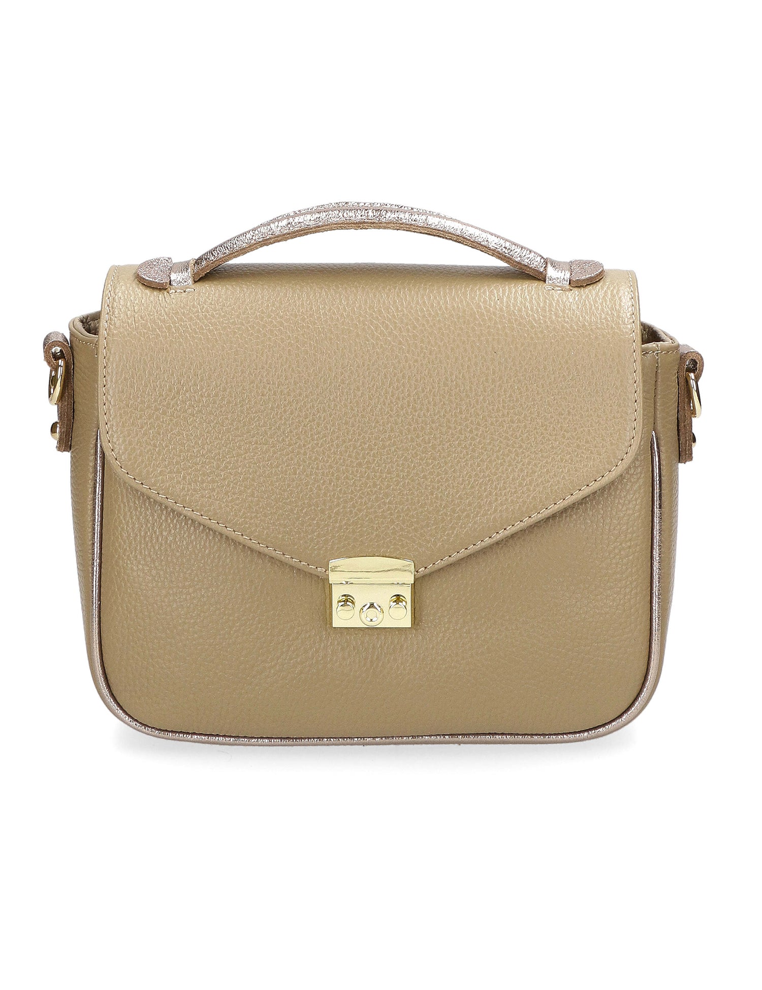 Aida Borsa a mano da donna Vera pelle 04723-D05 CAPPUCINO L005 Gave Lux