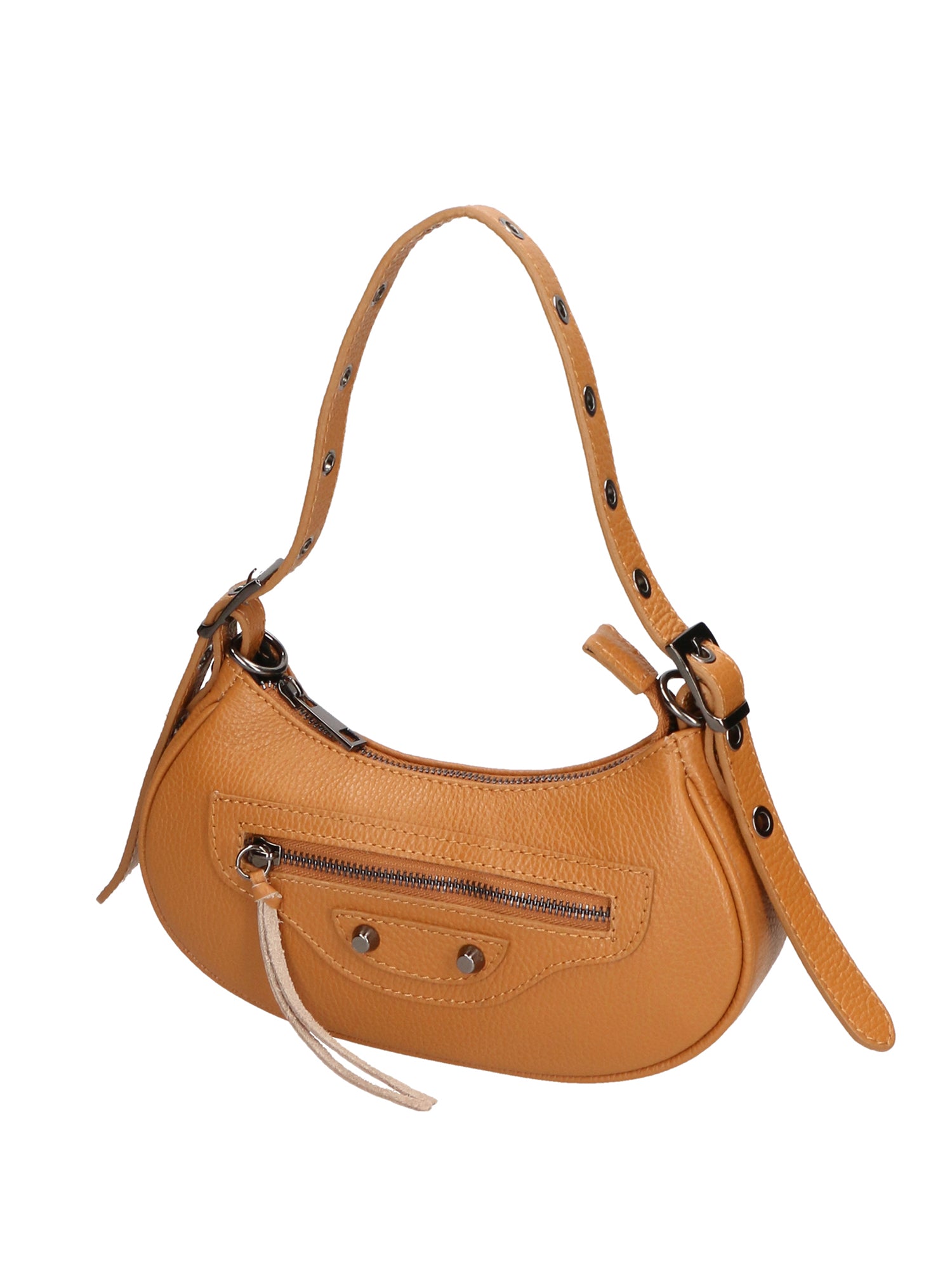 Galatea Borsa a spalla da donna Vera pelle 05708-D44 CUOIO COGNAC Gave Lux